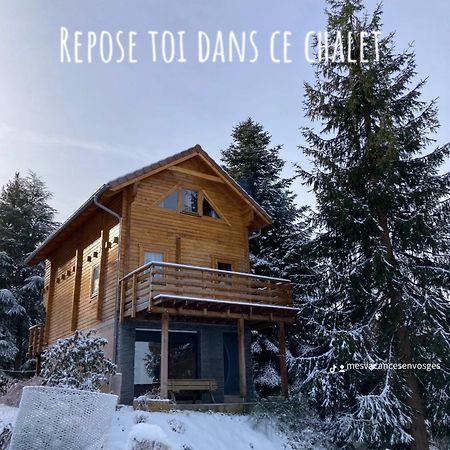 Chalet Chaleureux Avec Cheminee Et Vue Montagne Proche Gerardmer "Mon Beau Sapin" Villa Anould Exteriör bild