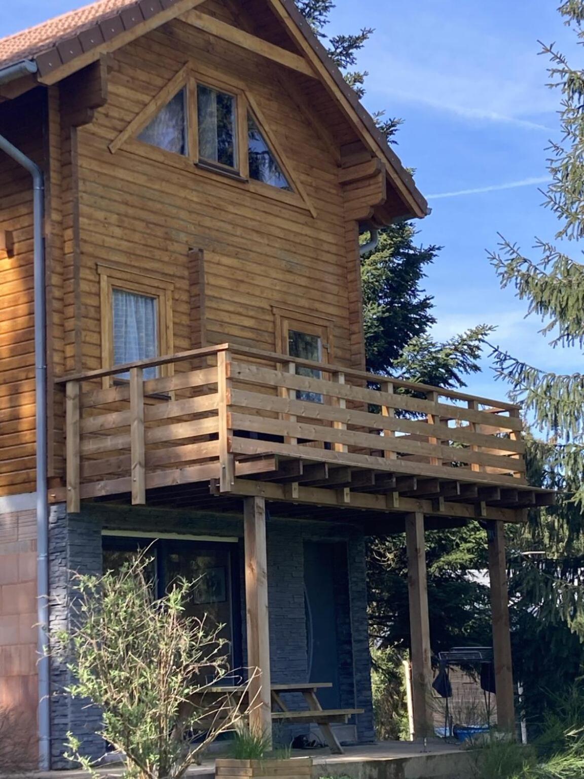 Chalet Chaleureux Avec Cheminee Et Vue Montagne Proche Gerardmer "Mon Beau Sapin" Villa Anould Exteriör bild